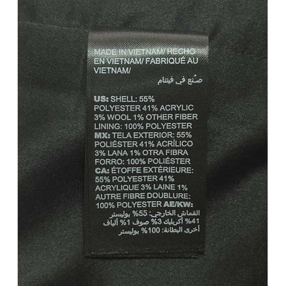 WHITE HOUSE BLACK MARKET Wool Blend Tweed Pencil Skirt Metallic Career Black 10 - Picture 12 of 14